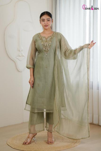 Dveeja sanskar handwork 3pcs kurtis wholesale
